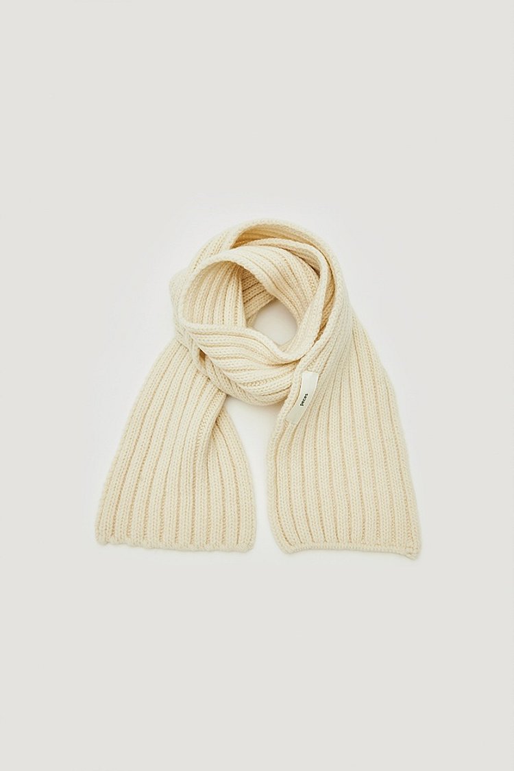 Cashmere Blended muffler (Ivory)