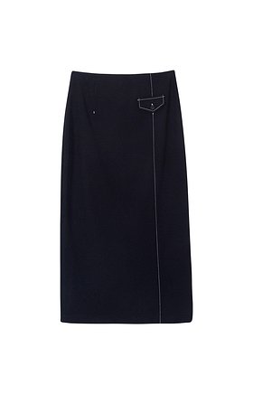 Crepe Jersey Skirt Black