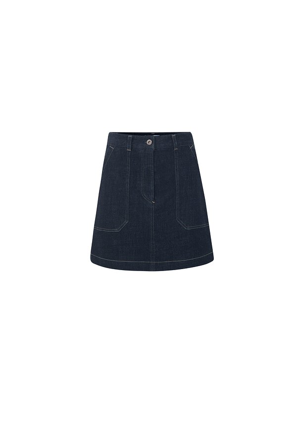 WAPPEN DENIM MINI SKIRT_INDIGO [U3S0S20160]