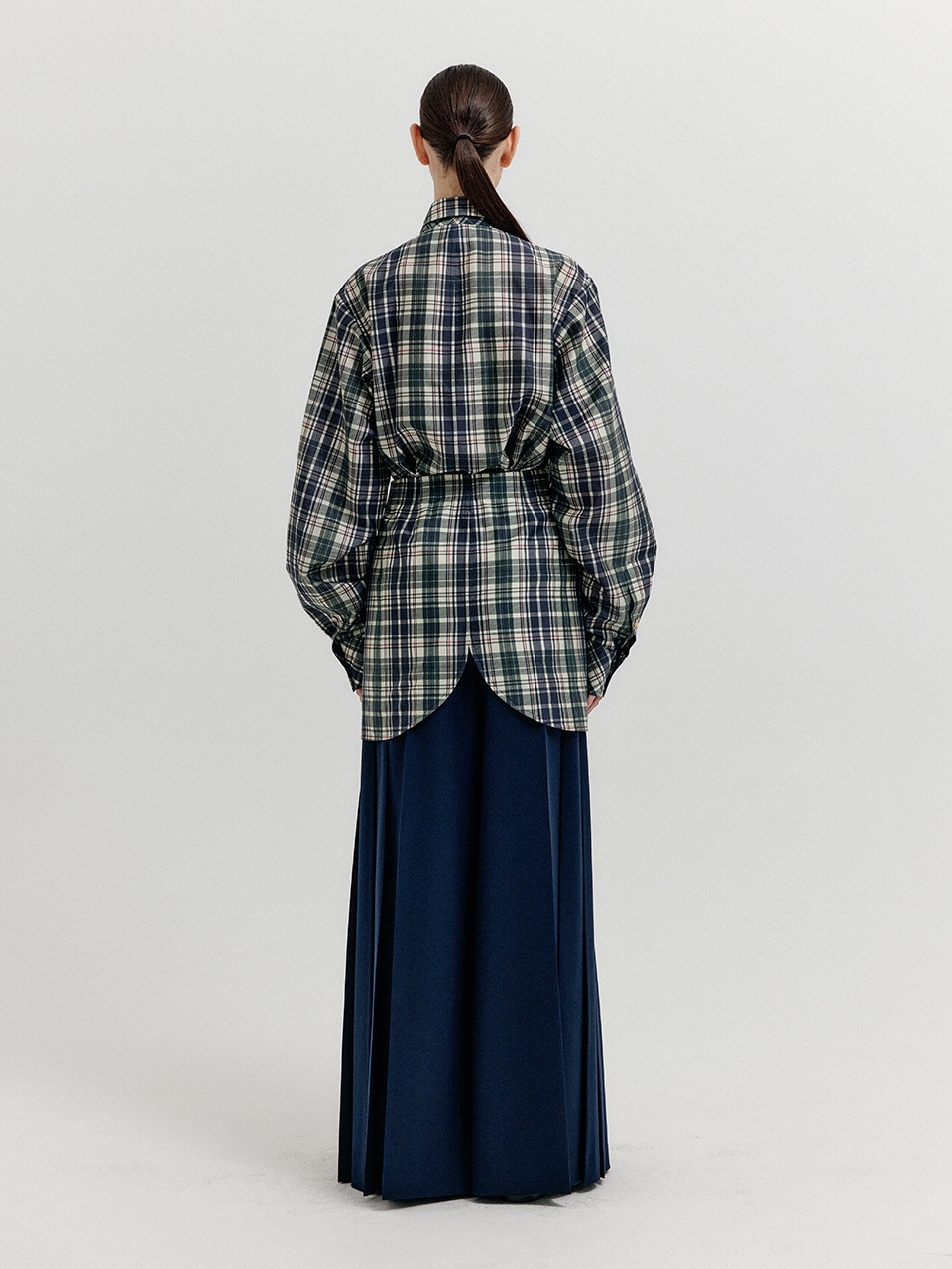 EENK(잉크) XOANON Open Front Skirt Belt - Navy Multi | 신세계V