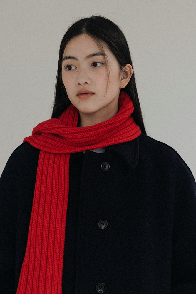 Cashmere Blended muffler (Red)