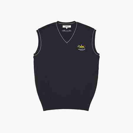 MADCATTOS(매드캐토스) MCC V-NECK SWEATER VEST-DARK NAVY | S.I.VILLAGE (에스아이빌리지)