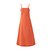 Seersucker layered dress - Reddish orange