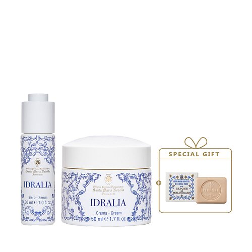 Santa Maria Novella 산타마리아노벨라 [미니비누증정] 이드랄리아 크림 50ml 이드랄리아 세럼 30ml 세트