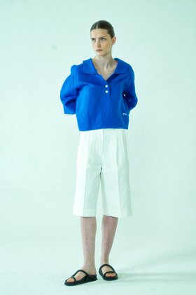 AEER(아에르) Pants Denim Half White | S.I.VILLAGE (에스아이빌리지)