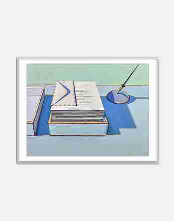 PAGEMAIL(페이지메일) [웨인티보] Wayne Thiebaud — Office Still Life  71 x 56 cm (알루미늄프레임) | S.I.VILLAGE (에스아이빌리지)