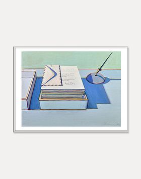 PAGEMAIL(페이지메일) [웨인티보] Wayne Thiebaud — Office Still Life  71 x 56 cm (알루미늄프레임) | S.I.VILLAGE (에스아이빌리지)