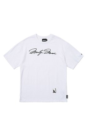 AJOBYAJO(아조바이아조) MM Signature T-Shirt [WHITE] | S.I.VILLAGE (에스아이빌리지)