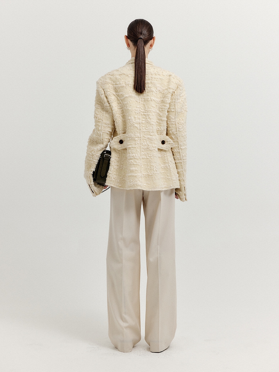 EENK(잉크) XXY Single-Breasted Blazer - Ivory | 신세계V