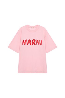 MARNI(마르니) 페인팅 로고 크루넥 티셔츠 | S.I.VILLAGE (에스아이빌리지)