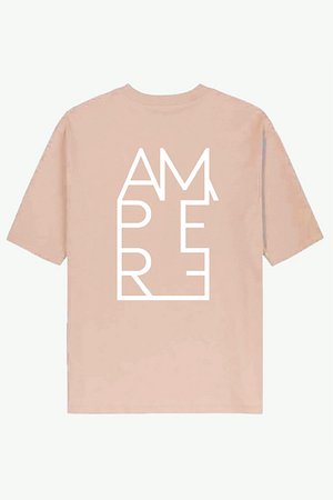 AMPERE(암페어) [암페어] August Tee Printed House Logo - Salmon | S.I.VILLAGE (에스아이빌리지)