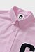 C Patch Unisex Pink Oxford Shirt