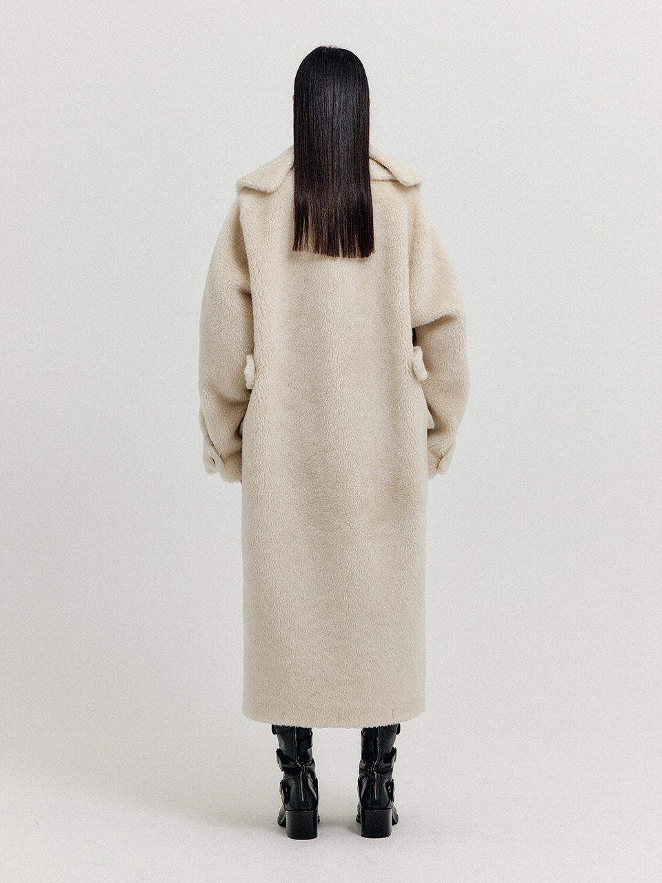 EENK(잉크) XENNIE Oversized Coat with Detachable Collar