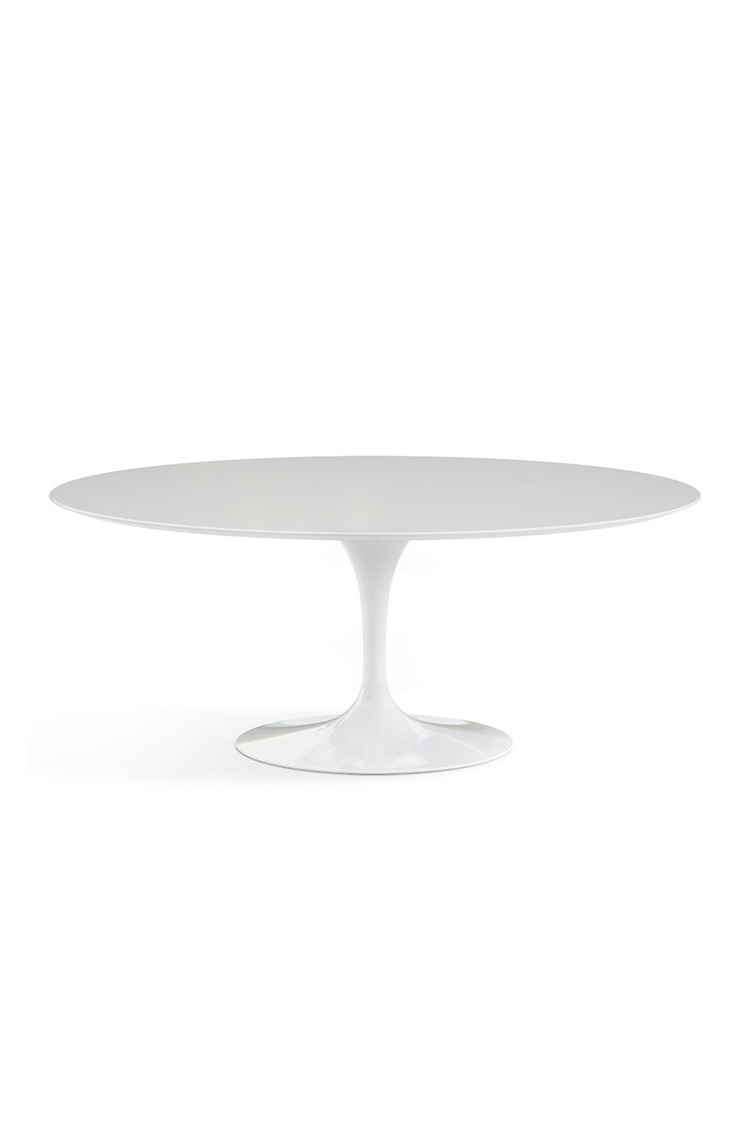 [Knoll] Saarinen Oval Dining Table 198cm (Laminate White)