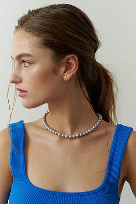 [GRAY Collection] Gray Pearl Necklace