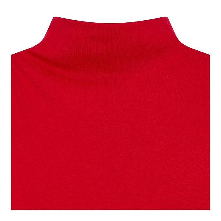 여성 하프넥 컷 어웨이 숄더 티셔츠