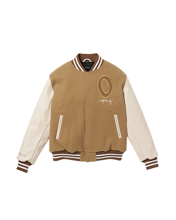 OPNEG(오프넥) OPNEG Varsity Jacket - Sand | S.I.VILLAGE (에스아이빌리지)