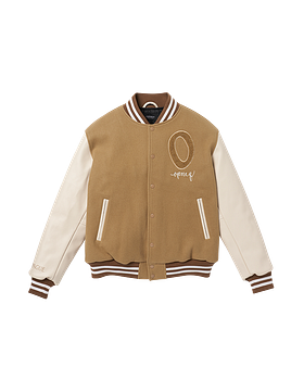 OPNEG(오프넥) OPNEG Varsity Jacket - Sand | S.I.VILLAGE (에스아이빌리지)