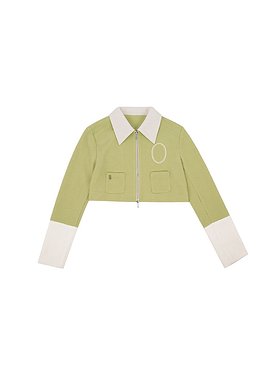 Marina Zip-Up Jacket Lime