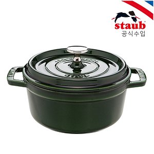 STAUB(스타우브) [공식][스타우브] 원형 꼬꼬떼 냄비 18cm 바질그린 ST101885 | S.I.VILLAGE (에스아이빌리지)