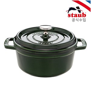 STAUB(스타우브) [스타우브]원형 꼬꼬떼 냄비 16cm 바질그린 ST101685 | S.I.VILLAGE (에스아이빌리지)