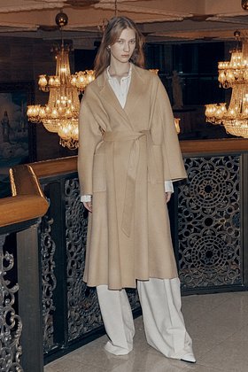 MUSEE(뮤제) [CASHMERE 30%] MAGOT Cashmere Blended Handmade Coat_Creamy Camel | S.I.VILLAGE (에스아이빌리지)