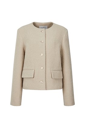 Wool-Ways 부클 트위드 자켓