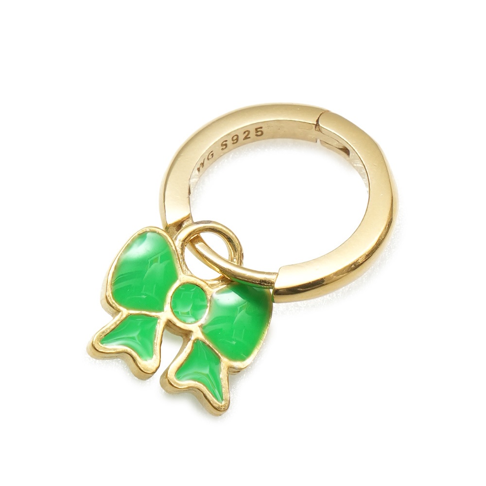 イヤリング Willemmina Garcia MINNIE BOW HOOP EARRING/ SS22015-GREEN WILHELMINA GARCIA(윌헬미나 가르시아) 윌헬미나 가르시아