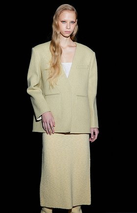 WNDERKAMMER(분더캄머) [11/3 순차적 배송] Wool Tailored Jacket_Yellow | S.I.VILLAGE (에스아이빌리지)