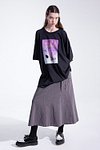 VENTE(방떼) Pigment dyeing short sleeves overfit logo tee in black | S.I.VILLAGE (에스아이빌리지)