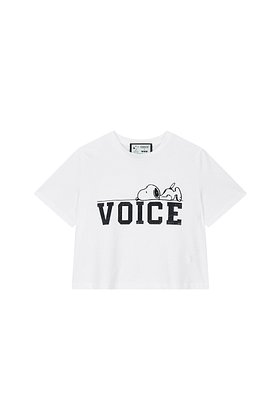 VOV(보브) ★리오더★ 스누피 크롭 티셔츠 | S.I.VILLAGE (에스아이빌리지)