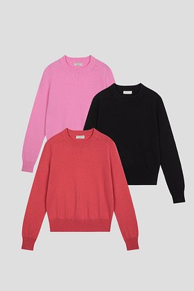 JE NE SAIS QUOI ESSENTIAL(주느세콰 에센셜) [SET] CASHMERE BLEND PULLOVER 3개 | S.I.VILLAGE (에스아이빌리지)