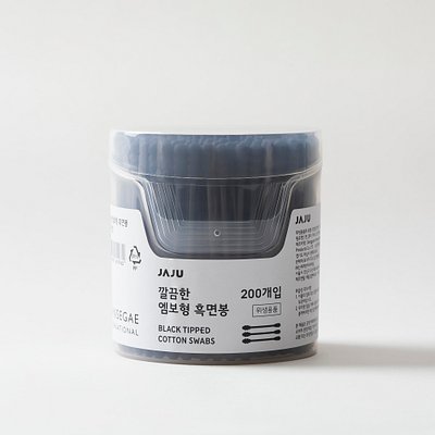 JAJU(자주) 깔끔한 엠보형 흑면봉 200P | S.I.VILLAGE (에스아이빌리지)