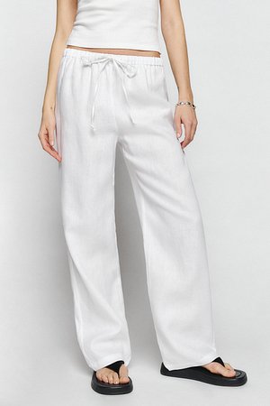 REFORMATION(리포메이션) 스트링 밴딩 린넨 팬츠 (Olina Linen Pant) | S.I.VILLAGE (에스아이빌리지)