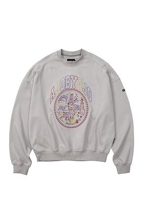 AJO UNIV. Oversized Sweatshirt [Light Grey]