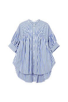 [Enfold] 스트라이프 숏 슬리브 셔츠