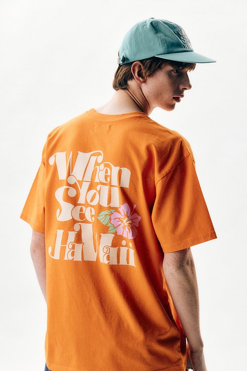 BIGWAVE COLLECTIVE(빅웨이브 콜렉티브) WHEN YOU SEE HAWAII T-SHIRT (CARROT CURL) | S.I.VILLAGE (에스아이빌리지) [BIGWAVE... 