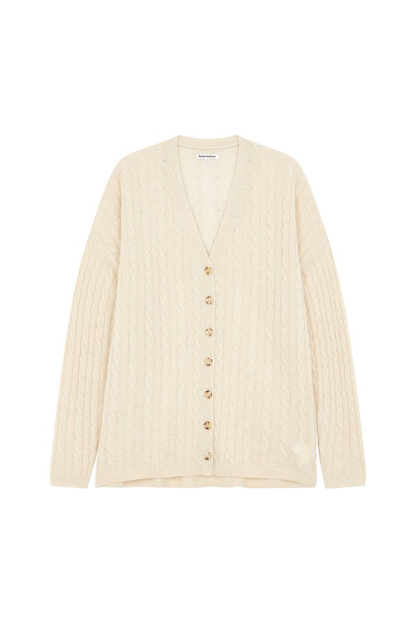 오버사이즈 캐시미어 가디건 (Giusta Oversized Cashmere Cardigan)