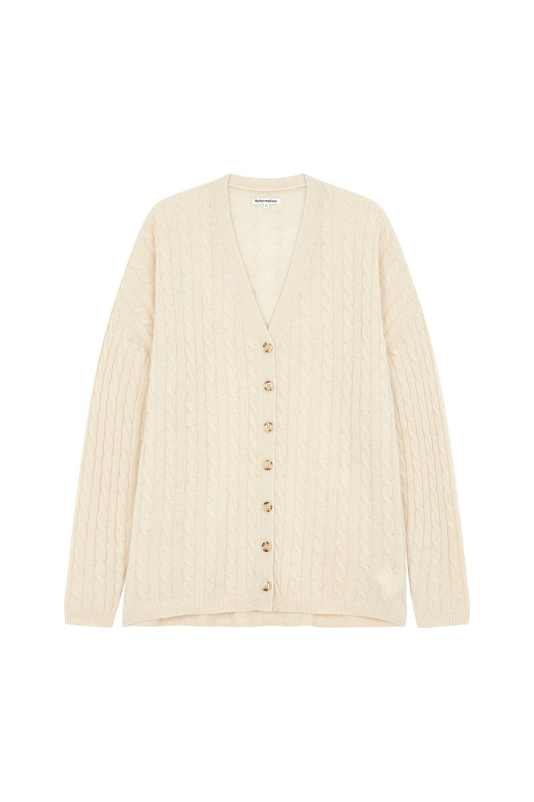 오버사이즈 캐시미어 가디건 (Giusta Oversized Cashmere Cardigan)