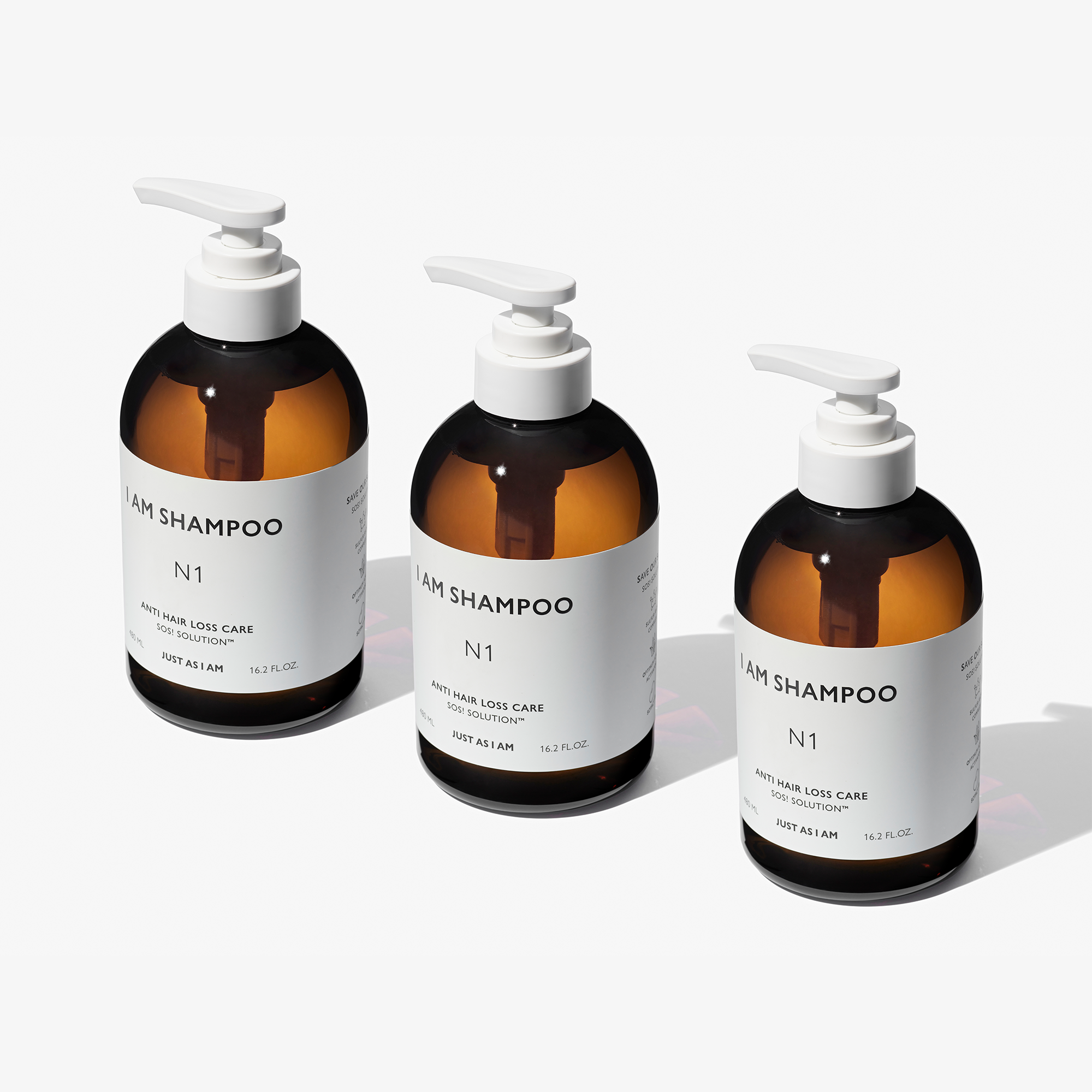 JUST AS I AM(저스트 에즈 아이 엠) [아이엠] 안티 헤어 로스 케어 샴푸 N1 480ml x 3 | S.I.VILLAGE (에스아이빌리지) [JUST AS I AM]... 