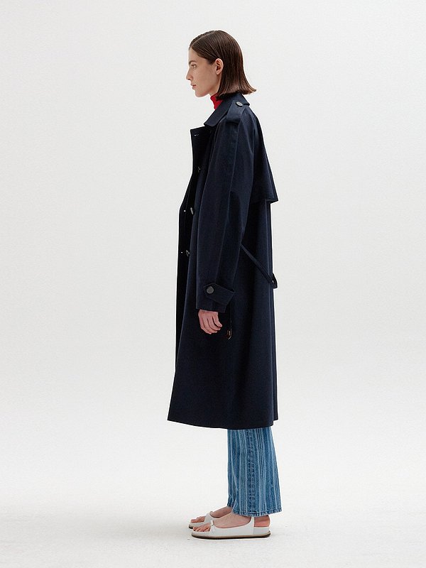 STING Trench Coat - Navy