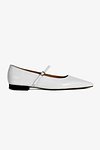 NEUTE(누트) 15mm Iris Pointed-Toe Flat shoes (White) | S.I.VILLAGE (에스아이빌리지)