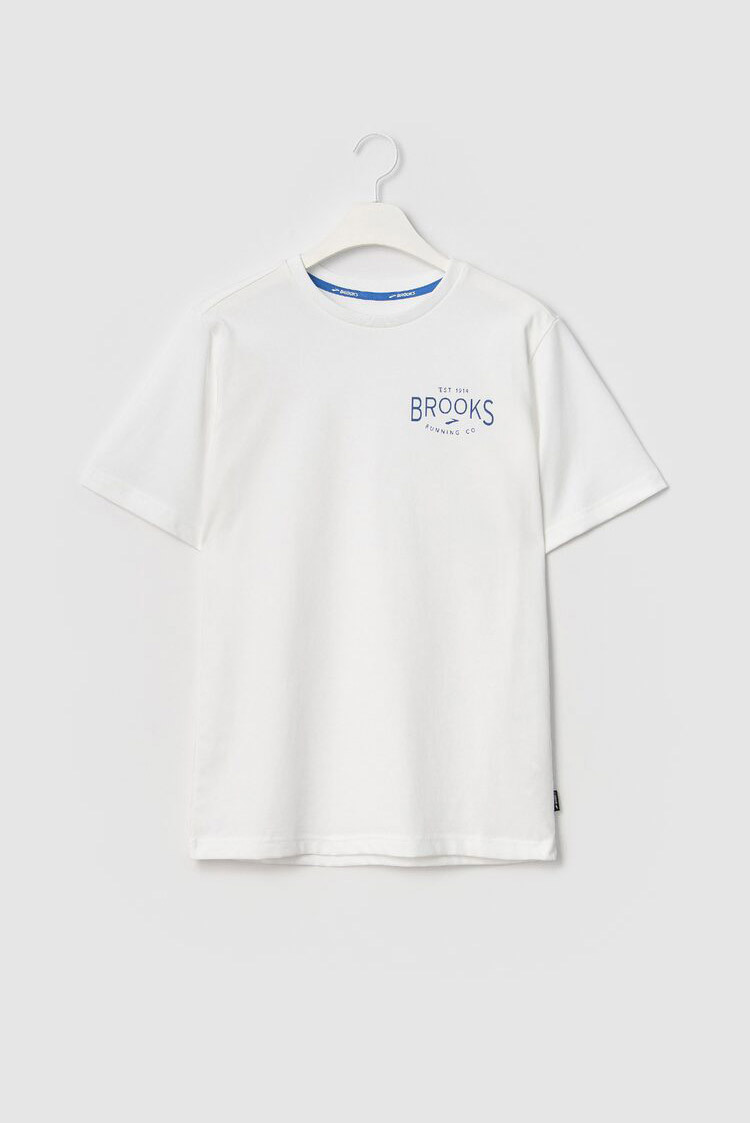 [BROOKS] [BROOKS Pride Tshirts] 남성 글로벌 그래픽 티셔츠 화이트 (BX1442S111) S.I