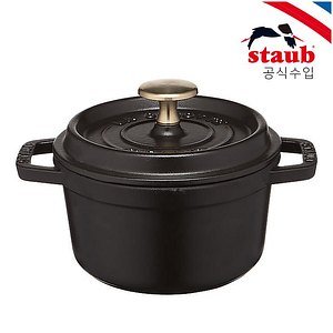 STAUB(스타우브) [스타우브]원형꼬꼬떼 16cm 블랙 ST101625 | S.I.VILLAGE (에스아이빌리지)