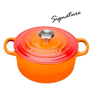 LE CREUSET(르크루제) [르크루제] 시그니처 원형 24cm-주황 | S.I.VILLAGE (에스아이빌리지)