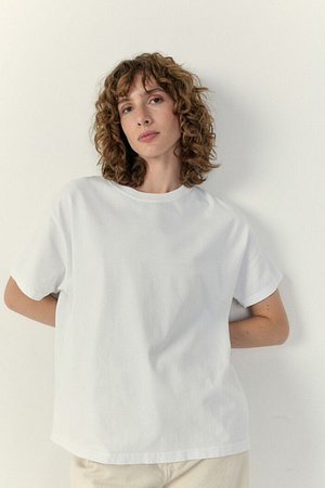 AMERICAN VINTAGE(아메리칸 빈티지) [아메리칸 빈티지] WOMEN'S T-SHIRT FIZVALLEY BLANC | S.I.VILLAGE (에스아이빌리지)