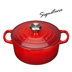 LE CREUSET(르크루제) [르크루제] 시그니처 원형 24cm-빨강 | S.I.VILLAGE (에스아이빌리지)