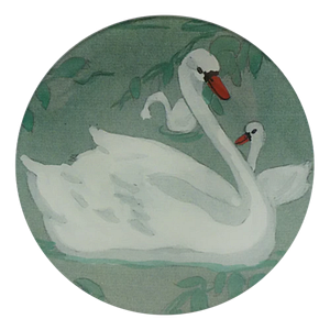 [John Derian]Swan ROUND PLATE