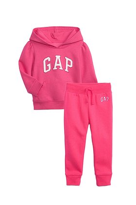 GAP Kids(갭키즈) [토들러 여아 2-5세] 로고 패치 후드 티셔츠 & 조거 팬츠 | S.I.VILLAGE (에스아이빌리지)