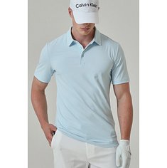 남성 골프 에센셜 쿨링 반팔 폴로 티셔츠(카프리)